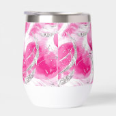 Glam Roze Zilveren Abstracte Cirkels (Rechts)