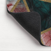 Glam Rust Blush Blauwgroen & Gold Chic Modern Glam Muismat (Hoek)