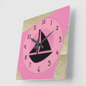 Glam Sail Vierkante Klok (Hoek)