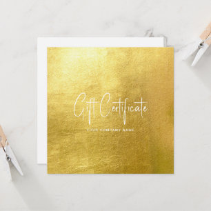 Glam Salon Goud & Wit Chic Cadeaubon Kaart