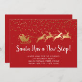 Glam Santa heeft een nieuwe 'Stop Reindeer Holiday Aankondiging (Voorkant / Achterkant)