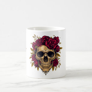 Glam Schedel Mok Elegante Gotische Halloween Bek