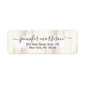 Glam Script Gold Confetti Etiket (Voorkant)