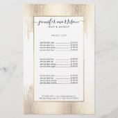 Glam Script Gold Confetti Flyer (Voorkant)