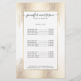 Glam Script Gold Confetti Flyer