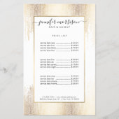 Glam Script Gold Confetti Flyer (Voorkant)