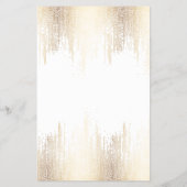 Glam Script Gold Confetti Flyer (Achterkant)