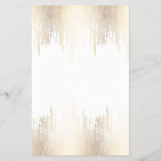 Glam Script Gold Confetti Flyer (Achterkant)