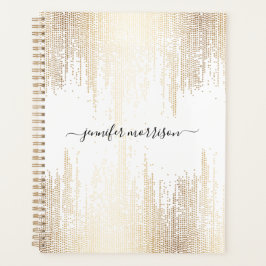Glam Script Gold Confetti Planner