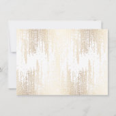 Glam Script Gold Confetti Rain Cadeaubon (Achterkant)