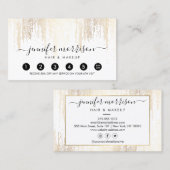Glam Script Gold Confetti Rain Loyalty (Voorkant / Achterkant)