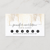 Glam Script Gold Confetti Rain Loyalty (Voorkant)