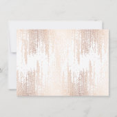 Glam Script Roos Gold Confetti Rain Cadeaukaart (Achterkant)