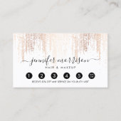 Glam Script Roos Gold Confetti Rain Loyalty (Voorkant)