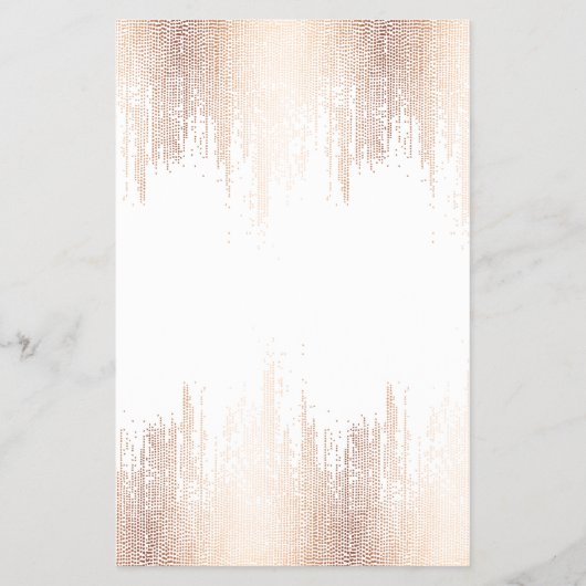 Glam Script Roze Gouden Confetti Regen Flyer (Achterkant)