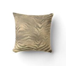 Glam Sepia Gold Animal Zebra Skin Safari Lux