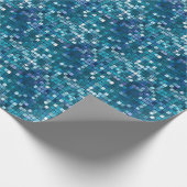 Glam Sequins Raster Textuur Modern Patroon Cadeaupapier (Hoek)