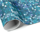 Glam Sequins Raster Textuur Modern Patroon Cadeaupapier (Rol Hoek)