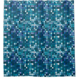 Glam Sequins Raster Textuur Modern Patroon Douchegordijn