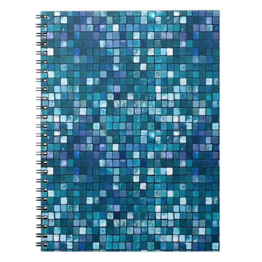 Glam Sequins Raster Textuur Modern Patroon Notitieboek (Voorkant)
