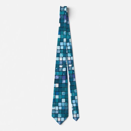 Glam Sequins Raster Textuur Modern Patroon Stropdas (Voorkant)