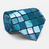 Glam Sequins Raster Textuur Modern Patroon Stropdas (Opgerold)