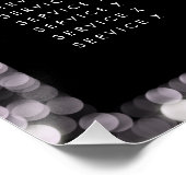 Glam Service Price List Menu Editable Print Perfect Poster (Hoek)