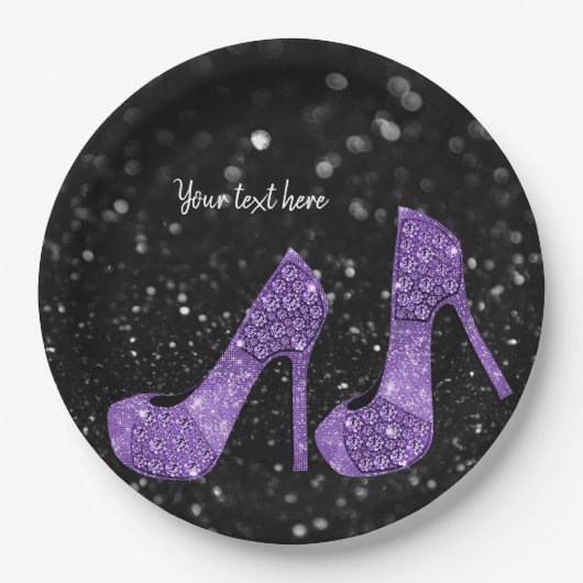 Glam Shoes High Heels voor alle gelegenheden Papieren Bordje (Voorkant)