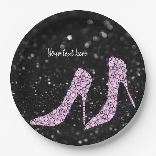 Glam Shoes High Heels voor alle gelegenheden Papieren Bordje (Voorkant)