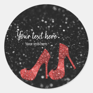 Glam Shoes High Heels voor alle gelegenheden Ronde Sticker