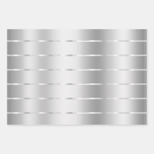 Glam Silver Blush Pink Ribbon Verjaardag Inpakpapier Vel (Voorkant 3)