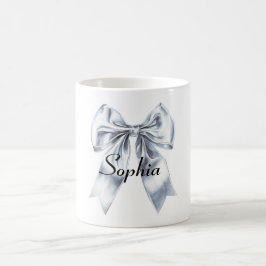 Glam Silver Bow Koffiemok