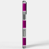 Glam Silver Chic Pink Ribbon Case-Mate iPhone Case (Achterkant / Rechts)