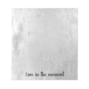 Glam Silver Confetti Notitieblok