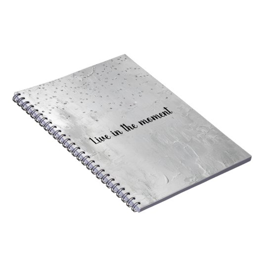Glam Silver Confetti Notitieboek (Rechterzijde)