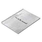 Glam Silver Confetti Notitieboek (Linkerzijde)