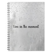 Glam Silver Confetti Notitieboek (Voorkant)