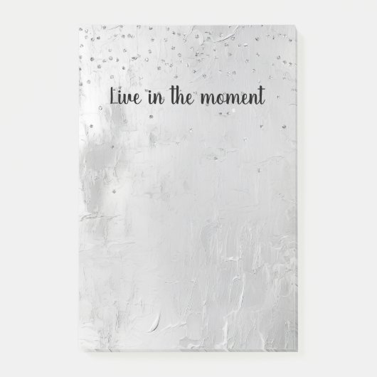 Glam Silver Confetti Post-it® Notes (Voorkant)