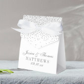 Glam Silver Confetti Wedding Bedankdoosjes