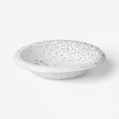  Glam Silver Confetti Wedding Papieren Kommen (Gebogen)