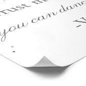 Glam Silver Confetti Wedding Party Sign Poster (Hoek)