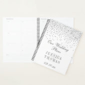  Glam Silver Confetti Wedding Planner (Display)