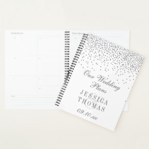  Glam Silver Confetti Wedding Planner