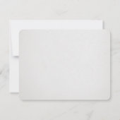 Glam Silver Deco gepersonaliseerd kantoorbenodigd Notitiekaartje (Achterkant)