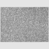 Glam Silver Faux Glitter Tissuepapier (Voorkant)