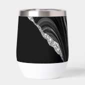 Glam Silver Glitter Black Festival (Achterkant)