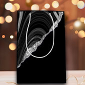 Glam Silver Glitter Black Festival Medium Cadeauzakje