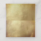 Glam Silver & Metallic Gold Monogram Weddenschap I Plaatskaartje (Binnenkant ongevouwen)