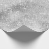 Glam Silver Sparkle Cadeaupapier (Hoek)