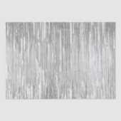 Glam Silver Sparkle Stripes Bruiloft Tissuepapier (Voorkant)
